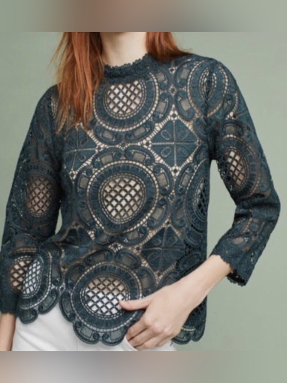 James Coviello for Anthropologie Lace Tunic